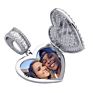 Memory Photo Frame Medallions Necklace&Pendant in Silver with Tennis Chain Hip Hop Jewelry Personalized Cubic Zircon Gift
