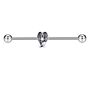 Mix Styles 50Pcs Surgical Steel Industrial Barbell 14G Earrings Tragus Piercing Cartilage 38Mm 1&1/2 Inch Long Bar Body Jewelry
