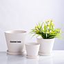 Modern 3 Set Planter Stand Plant Pots round Flower Plant Ceramic Tray for Indoor Outdoor Potted Home Decor Flower Stand