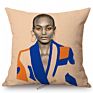 Modern Girl Elegant Lady Pretty Elite Woman Luxury Lifestyle Aesthetics Cotton Linen Sofa Pillow Case Cushion Cover Case