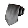 Most Popular of All Black Plain Ties Solid Color Satin Tie