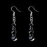 Natural Crystal Stone Beaded Earrings Multicolor Stones Tassel Hook Earrings