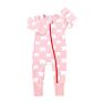 Newborn Cotton Print Long Sleeve Zipper Style Baby Kids Stripe Cheetah Leaf Print Autumn Zip up Bodysuits Sleeper Romper