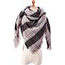 Newest Triangle Scarf for Women Plaid Shawl Cashmere Scarves Bufanda Blanket &Dropshipping