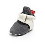 Old Fashioned Snap Drawstring Infant Bedroom Shoes Baby Booties with Wool