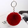 Product Bag Accessories 8Cm Cute Puff Key Ring Pom Pom Key Chains Fluffy Keychain