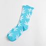 Professional Colorful Tube Sports Socks Bamboo Maple Leaf Socks Design Hemp Weed Leaf Socks