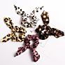 Qiyue Animal Snake Leopard Print Rabbit Ear Hair Scrunchies with Ties