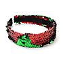 Shenglan Design Two-Sided Sequins Headband Women Kid Flip Sequin Headband Shiny Bing Non Slip Hair Headband Hair Accessories