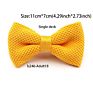 Single Deck Men Women Solid Color Bowknot Lovely Knit Bowtie Adjustable Neckwear Designer Knitting Butterfly Bow Tie