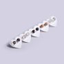 Small Stud Earrings for Women Sterling Silver 925 Jewellery Circle Crystals Natural Stone Earring