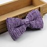 Style Men Women Soild Color Knit Bowtie Adjustable Double Deck Butterfly Bowties Designer Knitting Dress Knitted Bow Tie