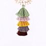 Style Multiple Necklace Layer Tassel Pendant Wood Necklace