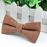 Style Plaid Children Bowtie Wool Bowties Baby Kid Kids Classical Pet Striped Butterfly Bow Tie Solid Color Ties