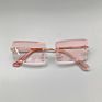 Style Small Square Rectangle Rimless Sunglasses Sun Glasses Shades Sales