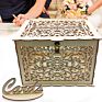 Wedding Decorations Card Box and Guest Book Roses Wooden Card Holder Money Box Security Heart Lock Rustic Supplies Wooden Box