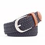 Women Elastic Weaving Belts Handmade Leather Belt Fedex