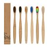 100 % Healthy Eco Organic Charcoal Bamboo Toothbrush with Bpa Free Bristle