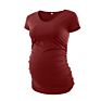 100% Blank Pregnant Tshirt Women Maternity T-Shirt Solid Pregnant Clothes Plain Women T-Shirts