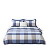 100% Cotton 4 Piece Bedding Set Plaid Checker Pattern Minimalist Style Twin Queen King Size Fitted Sheet Bedding Set