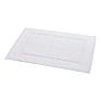 100% Cotton White Jacquard Hotel Bathroom Door Floor Bath Mat with Logo