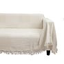 100% Cotton Woven White Blanket for Wall Tapestries and Sofa Blankets