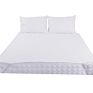 100% Polyester Microfiber Quilted Mattress Pad for Hotel Waterproof Peach Skin Fabric Laminated Tpu Film