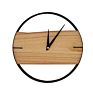 12 Inch Nordic Metal Wooden Wall Clock Living Room Bedroom Modern Minimalist Creative Quartz Wall Clock