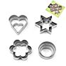 12Pcs Stainless Steel Cookie Cutter Heart Cookie Cutter Set Biscuit Cutter Stainless Steel Cake Baking Tool