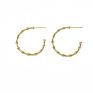 14K Gold Plated Bamboo Earrings Diy Personalize Earrings Supplies Findings for Jewelry Making Supply
