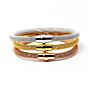 18K Gold Plated Bracelets for Men Women Stainless Steel Stretch Mesh Rope Bracelet with Magnetic Clasp