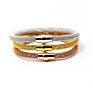 18K Gold Plated Bracelets for Men Women Stainless Steel Stretch Mesh Rope Bracelet with Magnetic Clasp