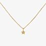 18K Gold Plated Chain Diamond Zircon Star Shape Necklace for Women