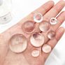 20Mm 25Mm round Heart Jewelry Finding Flat Back Transparent Clear Glass Cabochon Cameo for Diy Jewelry Making