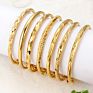 24K Gold Color Dubai Adjustable Gold Bangles for Women Men Gold Color Ethiopian Bracelets African Bangles Bracelets Jewelry