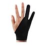 2 Finger Anti-Fouling Artists Gloves Right and Left Hand Painting Finger Cot Fits for Drawing Tablet Graphics Designing