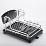 2 Layer Tier Dishes Drainer over the Sink Bowl Organizer Storage Kitchen Drying Aluminum Dish Rack