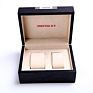 2 Slots Walnut Wood Box Couple Watch Packing Gift Box