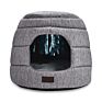 2 Way Use Tassel House Design Warm Comfortable 43X35Cm Small Pet Cave Bed Cat Dog