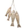 2Pcs/Pack Wooden Nautical Beach Fish Home Wall Decoration