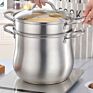 304 Cooking Pot Casserole Ses with Glass Lid Couscoussier 18 10 Stainless Steel Couscous Steamer Pot