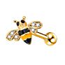 316L Stainless Steel 16G Bee Cartilage Earrings Pierced Ear Jewelry