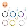 316L Surgical Steel Septum Nose Piercing Helix Cartilage Rook Hoop Earring Hinged Clicker Segment Nose Ring Body Jewelry