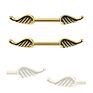 316L Surgical Steel Silver Gold Angel Wings Nipple Rings Barbells Boby Jewelry