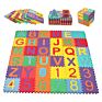 36Pcs Abc & Number Type Play Mat Eva Foam Puzzle Flooring Mat Soft Alphabet Playmat Puzzle