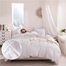 3 Pieces Tufted Boho Geometrical Textured Designer Luxury Comforter White Duvet Covers