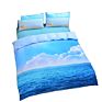 3D Style Ocean Marine Printed Polyester Fabric Bedding Set