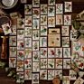 45Pcs per Box Forest Password Mini Boxed Stickers Vintage Diy Decorative Guitar Skateboard Decor Scrapbook Sticker Decor