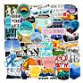 50Pcs Outdoor Go Hiking Camping Picnic Graffiti Sticker Skateboard Luggage Laptop Waterproof Travel Stickers Printing