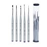 5Pc Professional Small Fine Detail Paint Brush Set with Wooden Handle for Face Painting